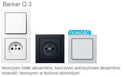 BERKER Q.3 Ramka 2 podwójna aluminium aksamit lakierowany 10126094 HAGER