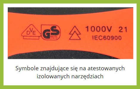symbole atestów VDE GS 1000V
